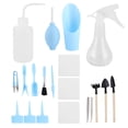 thumbnail image 3 of M Buder 19-Piece Succulent Plants Tool Set, Precision Gardening Kit for Indoor Bonsai and Small Plant Care, Blue (9.1 x 8.7 inches / 23 x 22 cm), 3 of 9