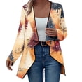 thumbnail image 1 of Lovzfmll Cardigan de Noël pour Femmes, Veste Imprimée Décontractée à la Mode Orange, TG, 1 of 7