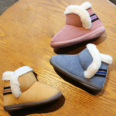 

Beechoice Newborn Baby Boys Girls Snow Winter Boots Infant Toddler Soft Sole Winter Warm Crib Booties Shoes