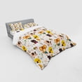 thumbnail image 2 of Ambesonne Cartoon Bedding Set 4 Pcs, Caricatures Jungle, Queen, Multicolor, 2 of 2