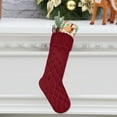 thumbnail image 4 of Twinkseal  Christmas Stockings, 18 Inches Large Size Christmas Stockings Cable Knitted Stocking Gifts, 4 of 5