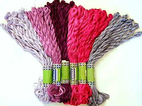 Cheap Brand New 50 Variegated Art Silk/Rayon Stranded Embroidery Skeins Oasis 
