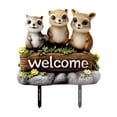 thumbnail image 1 of Letrero De Bienvenida Con Forma De Ardilla Para Decoración De Jardín, Ideal Para Caminos De Patio Y Patios., 1 of 8
