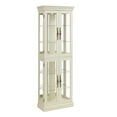 thumbnail image 6 of Miniyam Wood Curio Display Cabinet with Light, Glass Door for Living Room, Antique White, 6 of 8