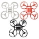 thumbnail image 3 of Estructura De Piezas De Repuesto Del Marco Principal De 3 Piezas Quadcopter Color negro y rojo, 3 of 9