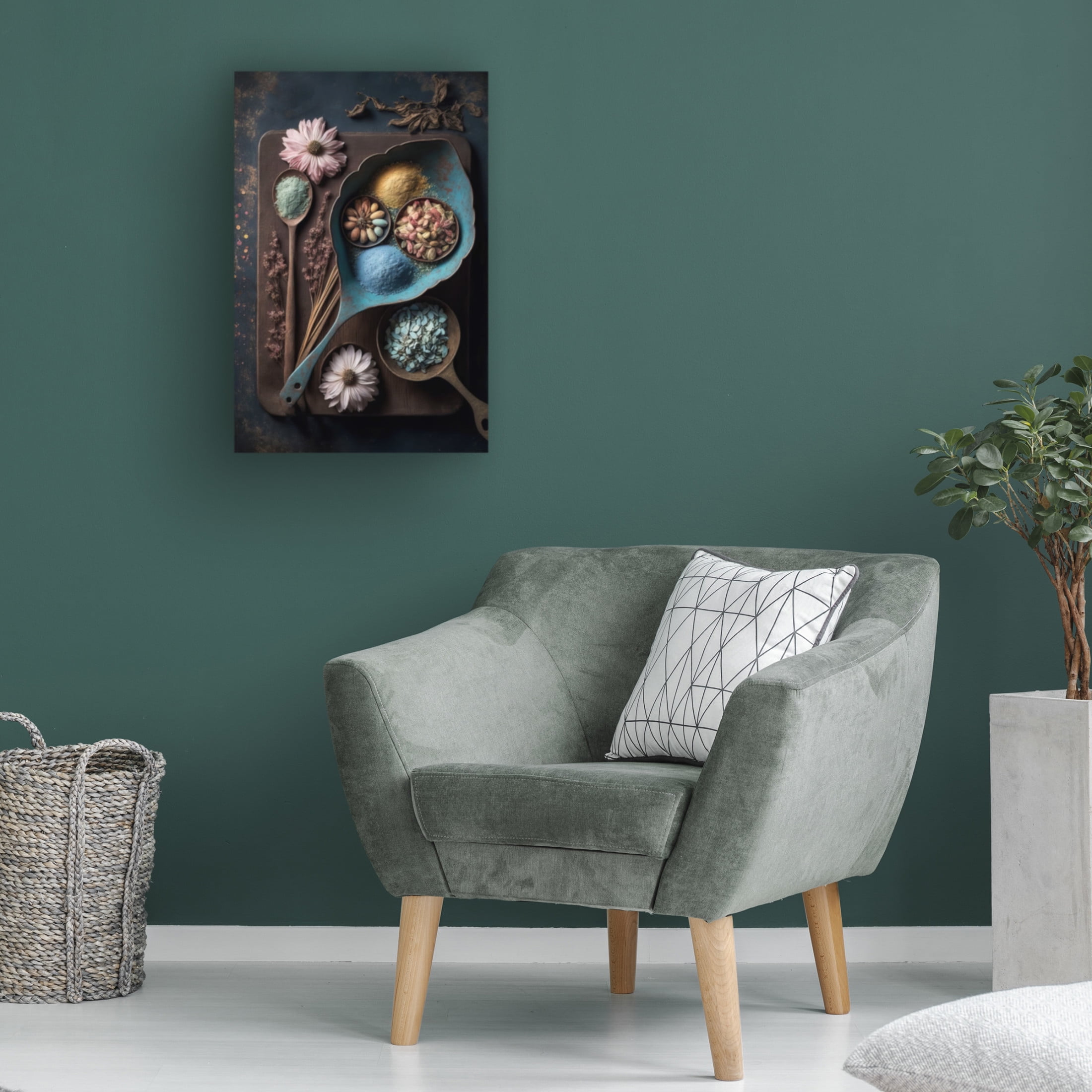 Canvas Wall Art - Treechild 'Spices' Wall Art for Living Room, Bedroom, or Office D?cor by Trademark Fine Art - 22 x 32 Inches