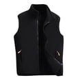 thumbnail image 3 of Youmylove Men Leisure Jacket Winter Soft Warm Zipper Stand-Collar Lamb Velvet With Pockets Sleeveless Outwear Coat Chaquetas De Invierno, 3 of 9