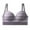 Gray, variant on Girls Summer Outfits Girls T-Shirt Bra for High School Students Teenage Striped Gathering Breathable Bra Wireless Soft Support Bralettes Black S