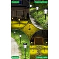 thumbnail image 6 of ROSHWEY 2PCS Super Bright Solar Garden Lights Outdoor Waterproof, 200LM Solar Pathway Lights, Auto On/Off LED Lights for Yard Lawn Walkway Driveway, 6 of 6