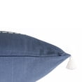 thumbnail image 4 of Estonia Hand-Woven Striped Linen Throw Pillow, Navy, 20" x 20", Count per Pack 1, 4 of 7