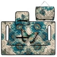 thumbnail image 5 of Xixirimido Golf Cart Seat Cover with 4 Pocket Quilted Golf Cart Seat Blanket Universal Club Car Seats Towel Fits 2-Person Carts Golf Carts Accessories, Bohemian Mandala Butterfly Green, 5 of 8