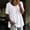 White, variant on Zedker Womens Puff Sleeve Babydoll Tops Summer Flowy Pleated Cotton T-Shirts Casual Loose Fit Cute Blouse Black L