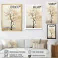 thumbnail image 4 of Designart "Neutral Toned African Tree" Tree African Canvas Art Print, 4 of 7