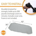 thumbnail image 3 of K&H Pet Products All Weather Pet Cot Replacement Cover Gray Large 42 X 30 Inches, 3 of 9