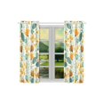 thumbnail image 2 of MKHERT Green Floral Blackout Window Curtain Kitchen Curtain 26x39 inch, 2 Panels, 2 of 3