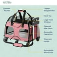 thumbnail image 6 of Katziela Luxury Rider Pet Carrier with Removable Wheels and Double Telescopic Handle, 6 of 9