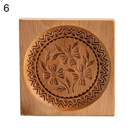 

UDIYO Cookie Mold Cookie Mold Sturdy Easy Release Food Grade 3D Funny Wooden Cookie Molds for Christmas