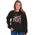 thumbnail image 3 of Support The Fight Breast Cancer Aware Women Crewneck Sweatshirt Brisco Brands L, 3 of 6