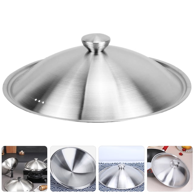 FOMIYES Para Olla De Acero Inoxidable Con Pomo Ergonómico Ideal Para Cocción Casera Y Limpieza Sencilla