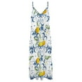 thumbnail image 5 of Robe d'Été style Méditerranéen Agrumes Mosaïque Motif Citron Sans Manches Robe de Bal Robe de Soirée 2024 Femmes, 5 of 5