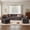 Gray, variant on XIZZI 95" Modular Sectional Sofa,Oversized Cloud Couch with Deep Seat,Modern Sectional Couches with Two Swivel Accent Chairs for Living Room,5 Seat,Black