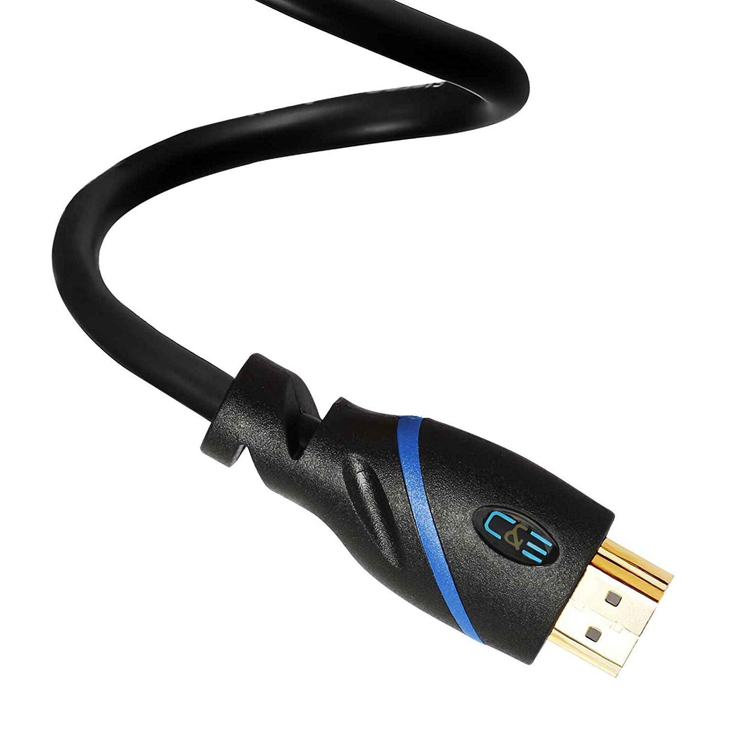 100ft (30M) High Speed HDMI Cable Male to Male with Ethernet Black (100 Feet/30 Meters) Built-in Signal Booster, Supports 4K 30Hz, 3D, 1080p and Audio Return CNE450709