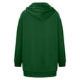 thumbnail image 7 of jsaierl Women's Solid Color Hoodie Full Zip Long Sleeve Sweatshirts Oversized Long Jacket Coat Tops With Pockets, 7 of 7
