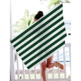 thumbnail image 6 of CuiLiyq Extra Large Beach Towel, Oversized Microfiber Beach Towel 59.8" x 27.5", Striped Lightweight Pool Towel, Swim Travel Towel for Adults Mens Women, Green, 6 of 6