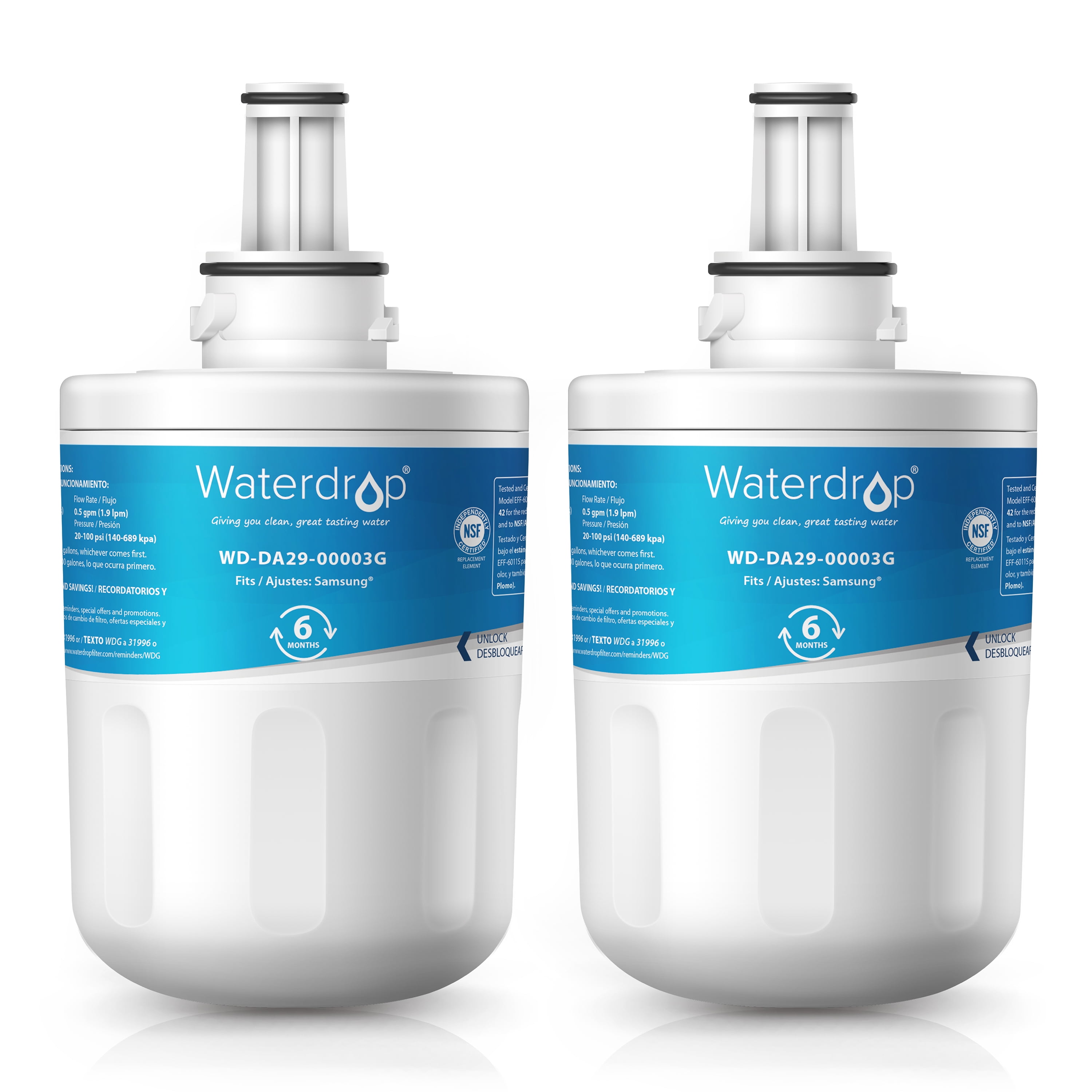 Waterdrop NSF 42 Refrigerator Water Filter NSF 42 Certified DA2900003G