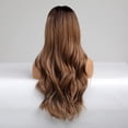 thumbnail image 5 of DOPI Black Wavy Wig for Women with No Bangs, Dark 28 Inches, Synthetic Wig for Daily Women's Fashion Wigs, 5 of 5