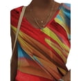 thumbnail image 3 of FASHIONWT Women Moisture Wicking Summer Sleeveless Undershirts Cami Printed V-Neck Tank Tops, 3 of 4