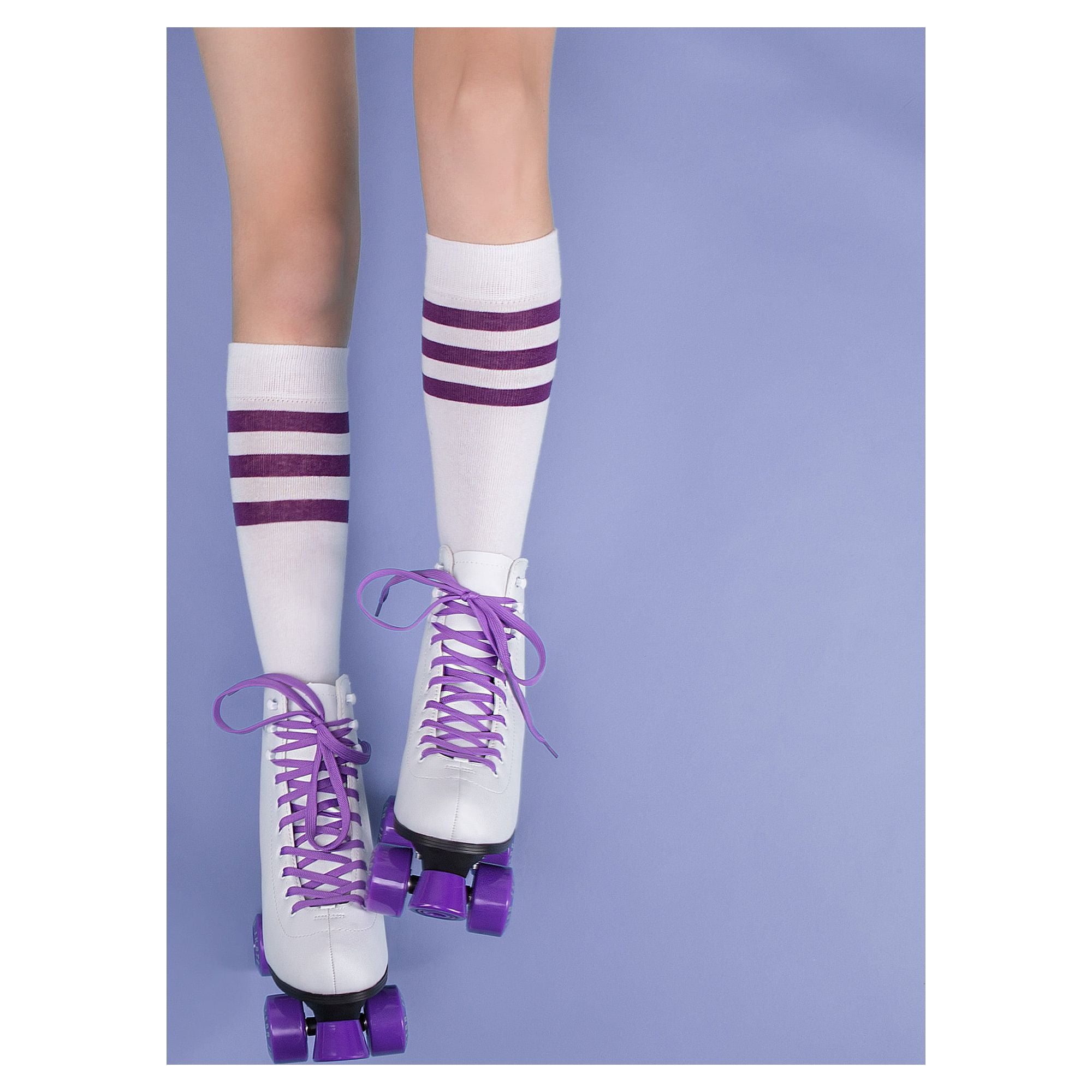 Roller skate accessories skate charm - Suede Flower Purple
