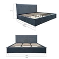 thumbnail image 3 of Base King Size Ilios Innova con Cabecera Color Gris, 3 of 9