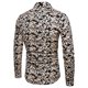 thumbnail image 3 of Casual Hombres Floral Manga Larga Playa Turn Down Collar Botón Camisa (Negro 2Xl-200192.04 Tmvgtek Caballero, 3 of 5