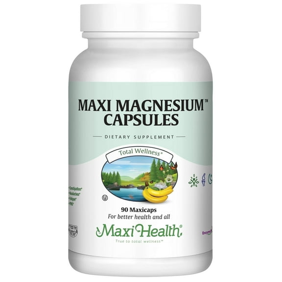 Maxi Health Magnesium Chelate – Bone, Nerve & Energy Support – 90 Vegetarian Capsules
