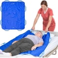 thumbnail image 1 of Positioning Bed Pad with Handles, 48" x 40” Transfer Sheet Patient, Reusable & Washable Transfer Blanket with Handles, Slide Sheet for Patient Transfer, Multipurpose Draw Sheets for Hospital Bed, 1 of 8