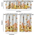 thumbnail image 4 of Fall Kitchen Curtains, Fall Decorations for Home, Thanksgiving Fall Kitchen Valances Rod Pocket Autumn Window Curtains Tier and Valance Set Fall Decor, 54" x 18" Valance, 27" x 36" Tier, 3 Panel Set, 4 of 6