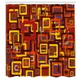 thumbnail image 3 of Ambesonne Abstract Shower Curtain, Colorful Trippy Square, 69"Wx84"L, Multicolor, 3 of 5
