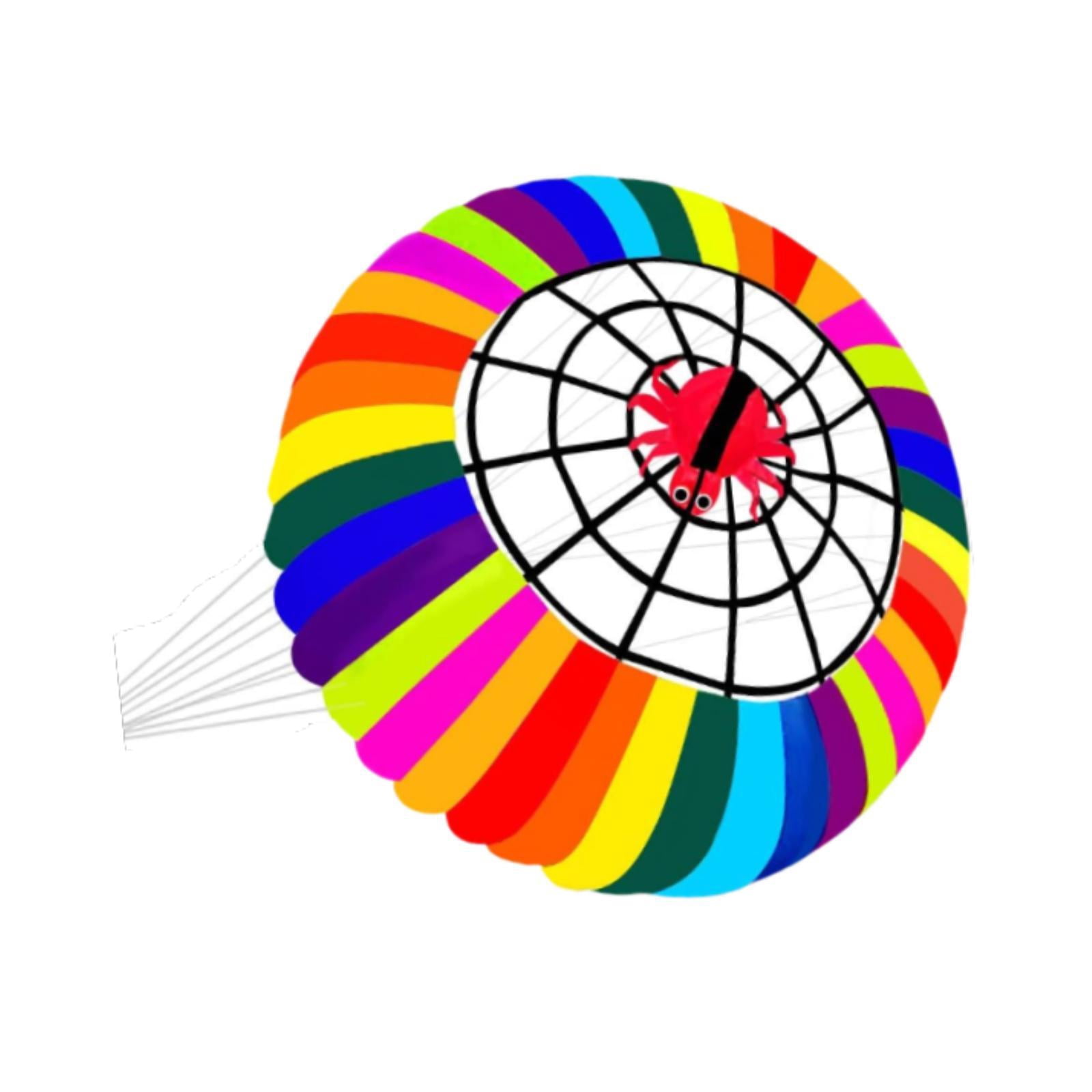 JWQFBC Rainbow Ring Kite 98 inch in Diameter Entry Level No Skeleton Rolling Bowl Crown
