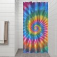 thumbnail image 2 of Rainbow Tie Dye Mandala Pattern Shower Curtain 36"x72" ,Bathroom Decorative Shower Curtains Set with 12 Hooks,Modern Waterproof Washable Shower Curtain, 2 of 6