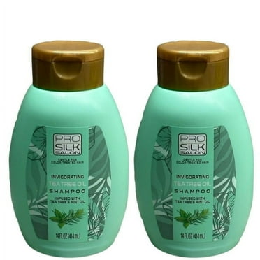 ProSilk Salon Gentle Color Treated Hair Tea Tree/Mint Oil Shampoo 14 fl oz (414ml), Pack of 2