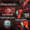 thumbnail image 4 of Pyrometer Infrared Thermometer, Non-contact Temperature Sensing , -50 To 600 -58F~1112F With Adjustable Emissivity, 12:1 D:S Ratio, LCD Backlight, Hi/Lo Alarm, Data, 4 of 7