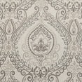 thumbnail image 5 of Curtainking Damask Printed Curtains for Bedroom Living Room Linen Textured Thermal Insulated Curtains Grommet 2 Panels 54 inch Length Grey on Greyish Beige, 5 of 11