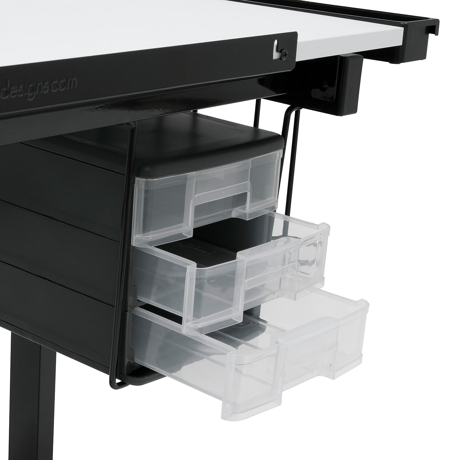 Deluxe Mobile Craft Station with Storage and Angle