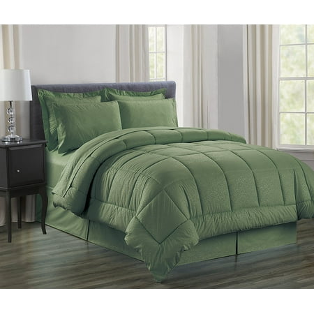Silky Soft Bed In A Bag 8 Piece Comforter Set Hypoallergenic