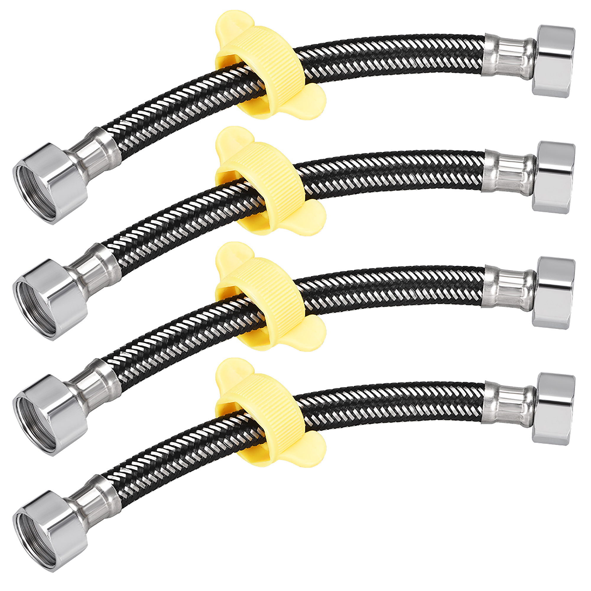 Faucet Supply Connector 1/2 Inch IPS Female x 1/2 Inch IPS Female 8