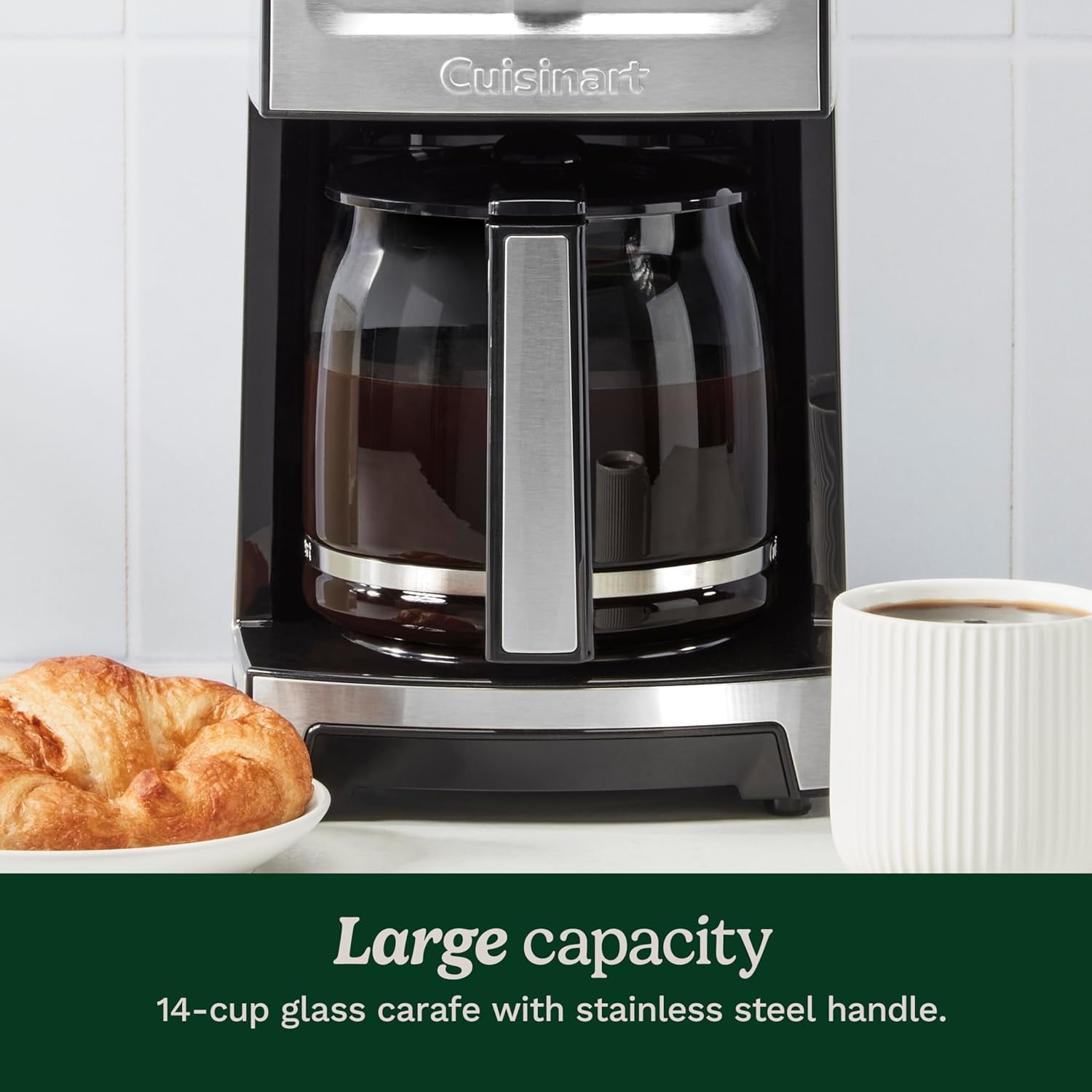 Cuisinart PerfecTemp® 14-Cup Programmable Coffeemaker, Black Stainless Steel