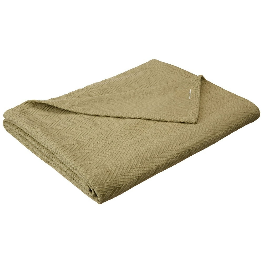Basket Weave King Cotton Blanket, lightweight summer blanket