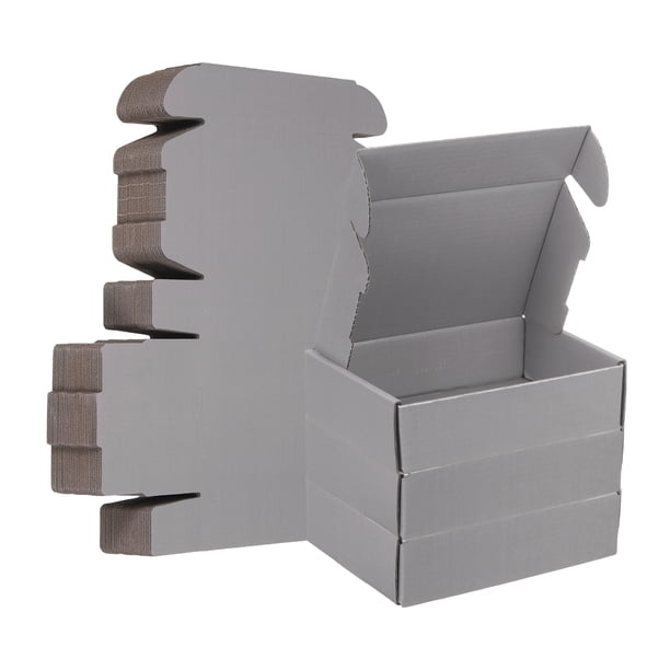 Cajas de envío de 6 x 4 x 1.6 pulgadas, paquete de 30, cajas de cartón corrugado, mailer de literatura para empaque de regalos