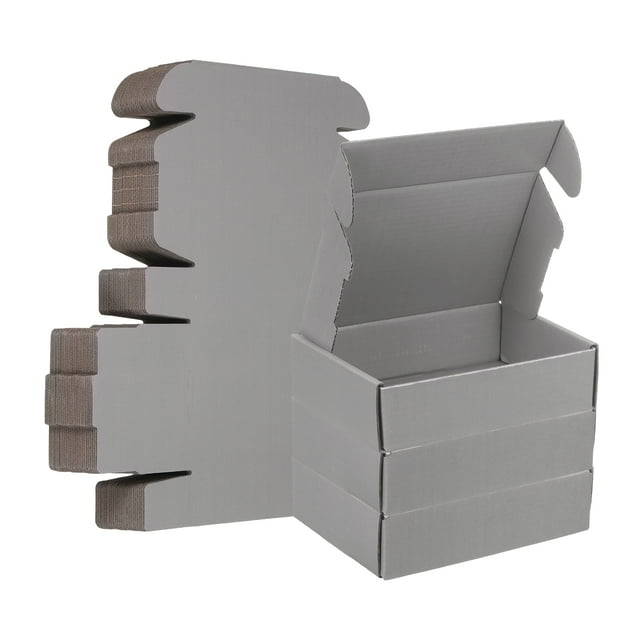 Cajas de envío de 6 x 4 x 1.6 pulgadas, paquete de 30, cajas de cartón corrugado, mailer de literatura para empaque de regalos